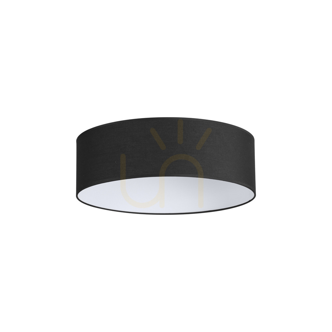 Tienidlo Ideallux Set Up Slim 345994 čierne tkanina D45 x V14 cm