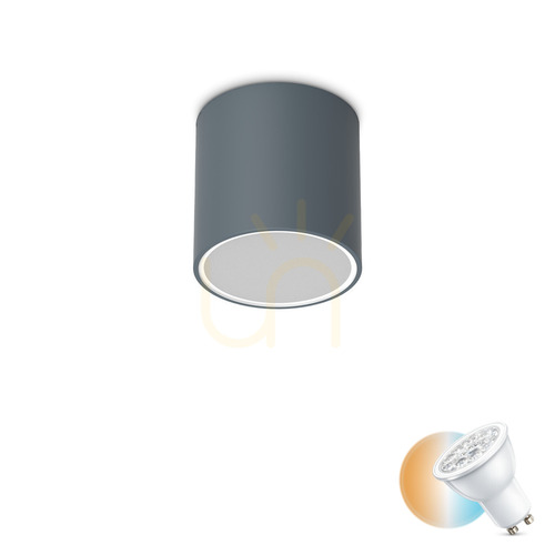 Skontrolujte Vonkajší stropný plafón Ideallux TECHO PL1 Round D15 antracit 318103