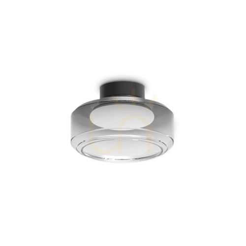Skontrolujte Plafón Ideallux TOPICO 333007 LED 12W D25 čierny/sklo