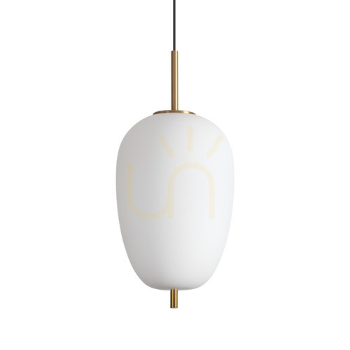 Skontrolujte Závesné svietidlo Ideallux Umile SP1 314945 biele sklo mosadz 27 cm LED 20 W