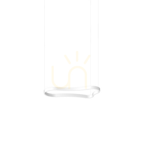 Skontrolujte Prívesné svietidlo Ideallux Waves 345239 biele LED 37W 94,2 cm