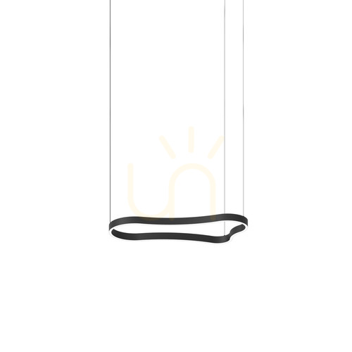 Skontrolujte Prívesné svetlo Ideallux Waves čierne LED 37W 94,2 cm 345215