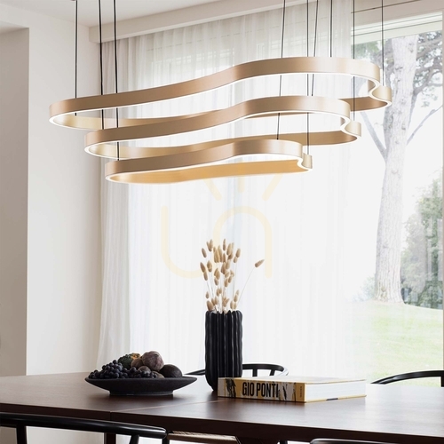 Skontrolujte Prívesné svietidlo Ideallux Waves-3 SP Bianco biele LED 54W 345291