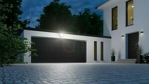 Steinel XLED Protect PIR 13,6W 3000K 1642lm IP54 IK03 230V antracitový / plastový reflektor bez senzora small 1