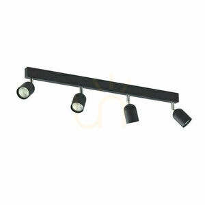 Horná čierna stropná lampa 4 Pł small 0