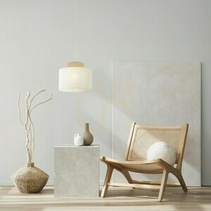 Závesné svietidlo Duo White Jute 1 small 1