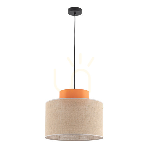 Skontrolujte Oranžová závesná lampa Duo Jute 1