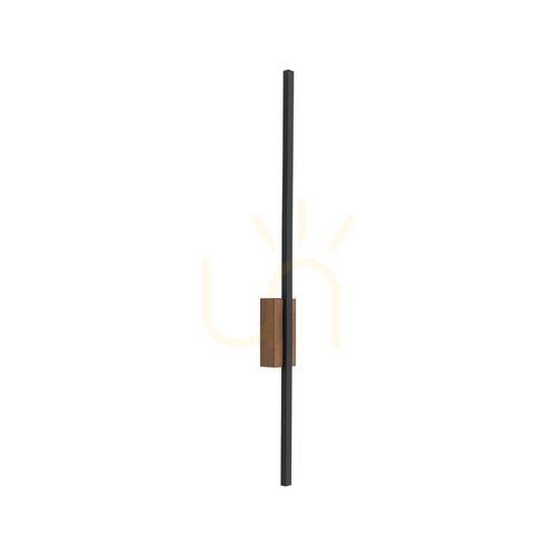 Skontrolujte Flash Wood Walnut 1 LED nástenné svietidlo M