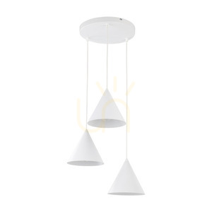Cono Biela závesná lampa 3 Kruh small 2