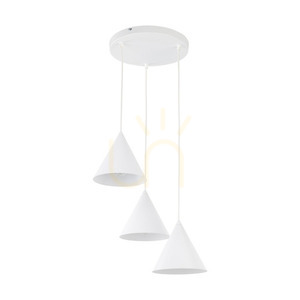 Cono Biela závesná lampa 3 Kruh small 5