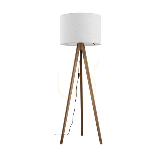 Skontrolujte Veľká orechová stojaca lampa