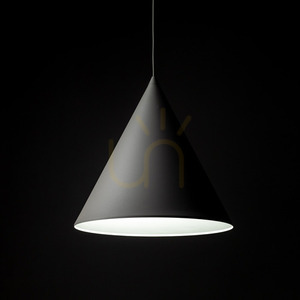 Béžová závesná lampa Cono 1 L small 1