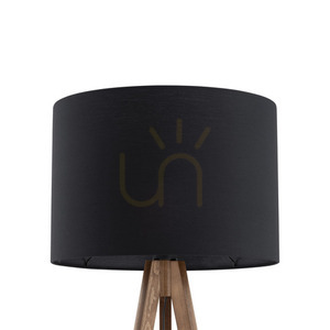 Veľká orechová stojaca lampa small 2