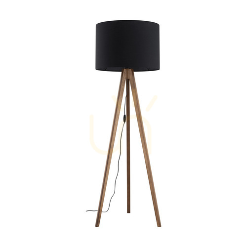 Skontrolujte Veľká orechová stojaca lampa