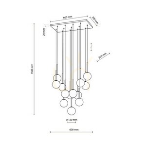 Martin Čierna biela závesná lampa 13 small 11