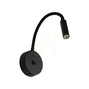 Lagos Čierna nástenná lampa 1 Usb small 5
