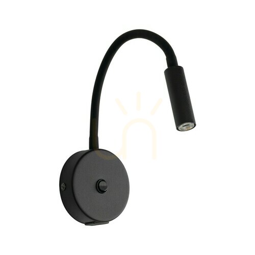 Skontrolujte Lagos Čierna nástenná lampa 1 Usb