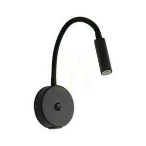 Lagos Čierna nástenná lampa 1 Usb small 0