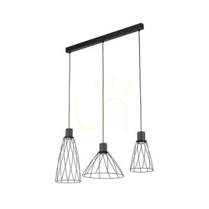 Čierna závesná lampa Modesto 3 small 7