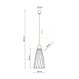 Závesné svietidlo Modesto Wood Pine 1 small 6