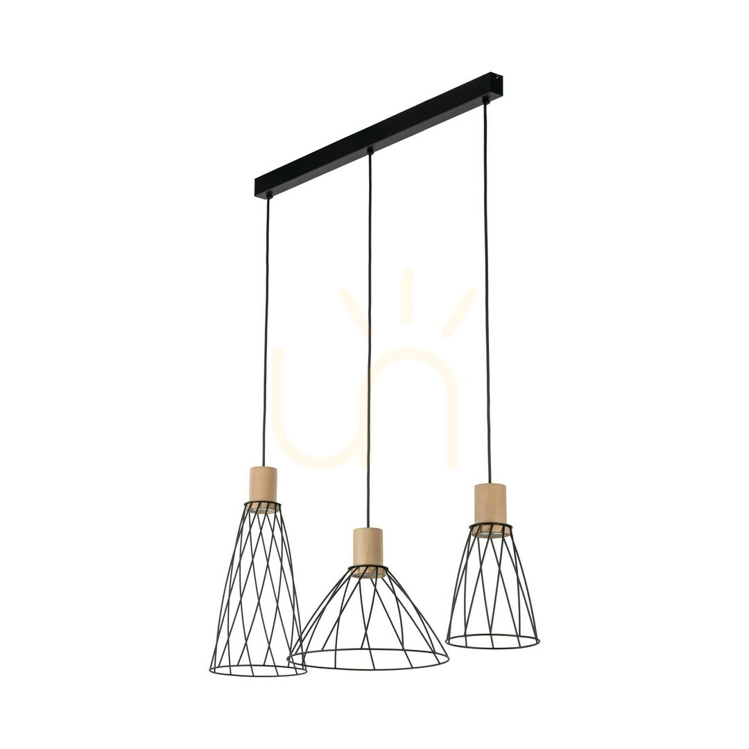 Závesná lampa Modesto Wood Pine 3