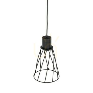 Čierna závesná lampa Modesto 1 small 2