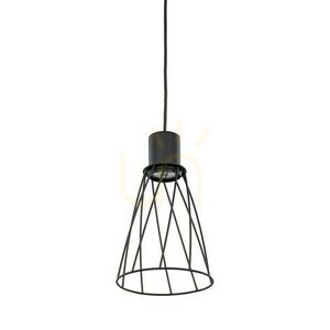 Čierna závesná lampa Modesto 1 small 3