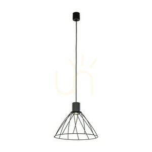Čierna závesná lampa Modesto 1 small 0