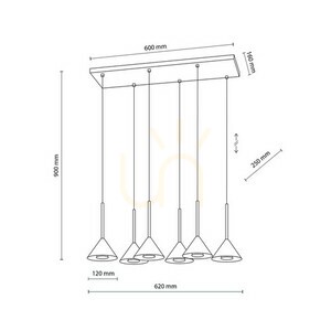 Cono Mini čierna závesná lampa 6 small 14