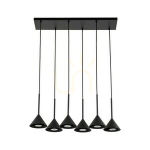 Cono Mini čierna závesná lampa 6 small 15