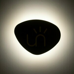 Kamenná čierna nástenná lampa 3 small 3