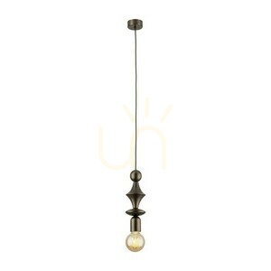 Hnedá závesná lampa Tower 1 Xe27 small 5
