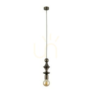 Hnedá závesná lampa Tower 1 Xe27 small 0