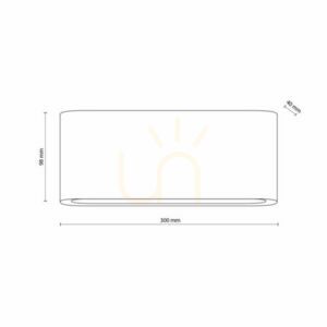 Arwena L čierna nástenná lampa ip 54 small 4
