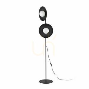 Čierna sklenená stojaca lampa 2 Xg9 small 0