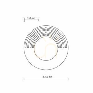 Nástenné svietidlo Lunar Wood 1 Xg9 250 small 4