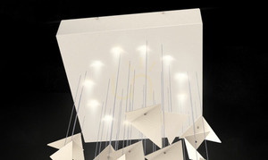 🌟 PORTAL krémový umelecký luster LGH0830 - Gie El loft závesné svietidlo 🕊️ small 11