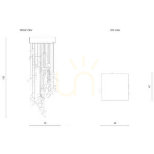 🌟 PORTAL krémový umelecký luster LGH0830 - Gie El loft závesné svietidlo 🕊️ small 14