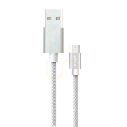 Skontrolujte V-TAC USB kábel typu C 1M Silver Platinum Series VT-5334