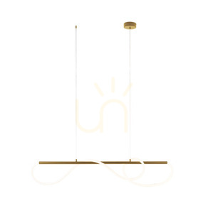 Závesné svietidlo Max Light Laguna P0614 zlaté 120 cm LED 30W 3000K small 2
