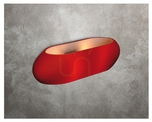 Nástenné svietidlo Max Light Manana červené kovové 1x100W 8001R small 1