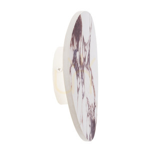 Nástenné svietidlo Max Light Marbles W0390 biele 28 cm prírodný kameň 10W 3000K small 0