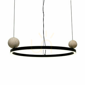 Závesné svietidlo Max Light Solaris P0613 čierne 50 cm 35W LED small 1