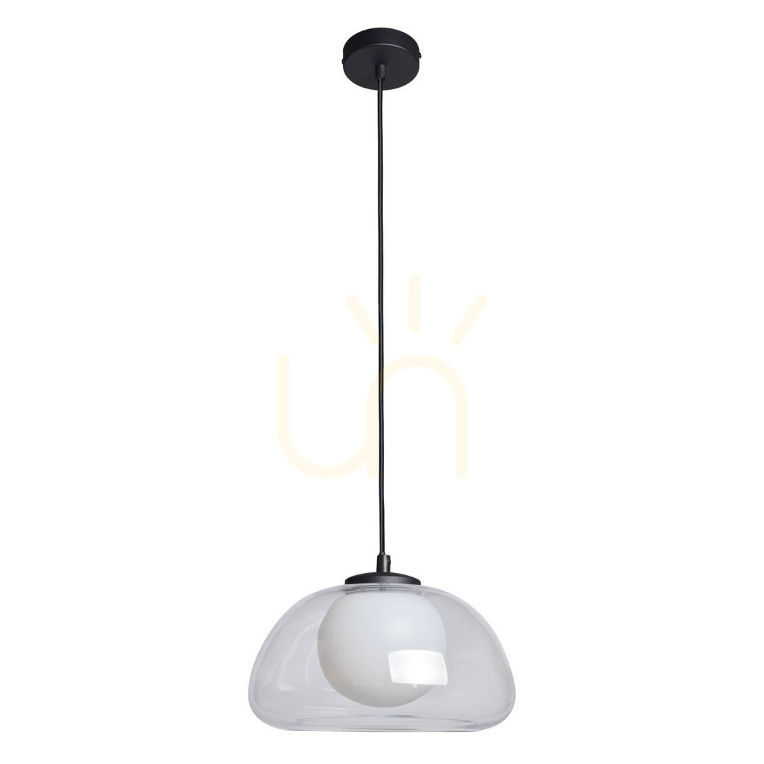Skontrolujte Prívesné svetlo Italux Ainale čierne sklo G9 PND-54637-1-BK-CL Prívesné svetlo Italux Ainale čierne sklo G9 PND-54637-1-BK-CL