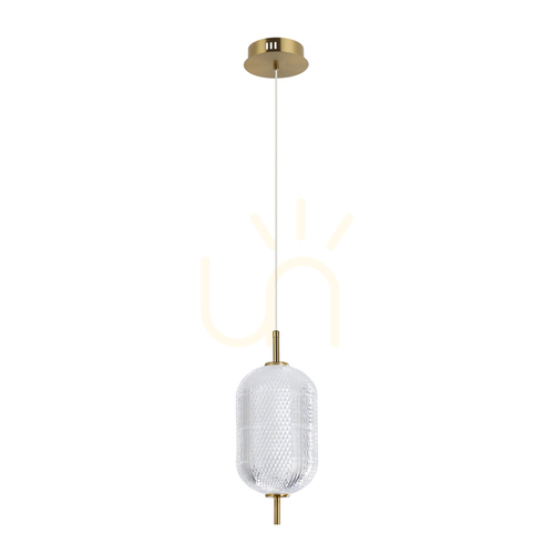 Skontrolujte Závesné LED svietidlo Italux Corado zlaté 10W 3000K 15 cm PND-81438-1B-GD