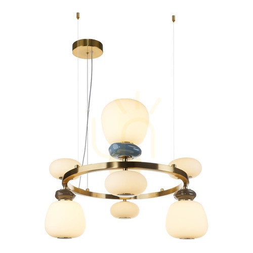 Skontrolujte Závesná LED lampa Italux Evans zlatá 33W 3000K PND-94981-4B-GD