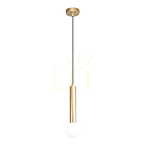 Závesné svietidlo Italux Filano zlaté, guľa z opálového skla G9 9 cm PND-33574-1-GD small 0