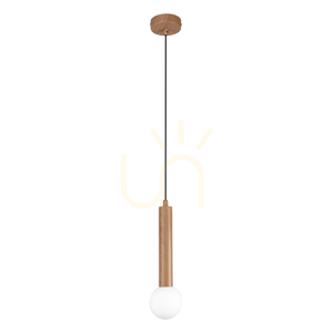Závesné svietidlo Italux Filano G9, hnedé, opálové sklo, Ø9 cm PND-33574-1-WD small 0