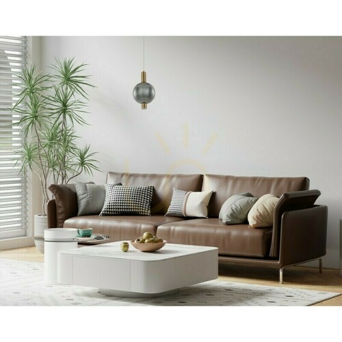 Skontrolujte Závesné LED svietidlo Italux Lenti, zlaté s dymovým sklom, 15 cm, PND-83631-1-BRO-SG