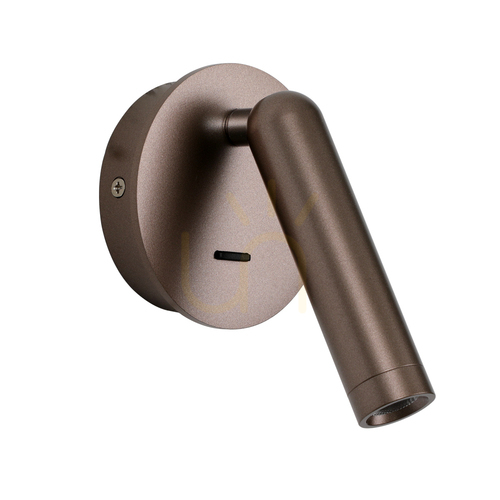 Skontrolujte Nástenné svietidlo Italux Carda LED hnedé WL-64834-1-CF